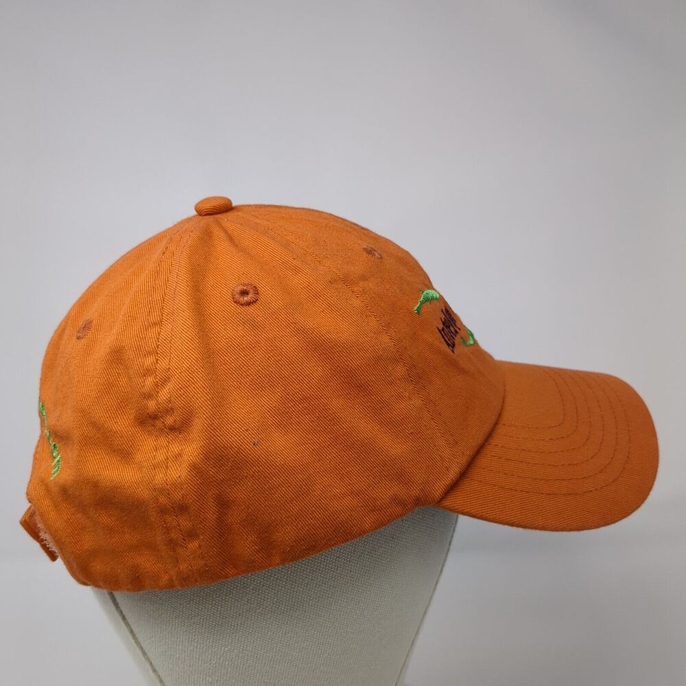 Antelope Creek Lodge Strapback Hat Orange Os Adjustable Embroidered The Fly Shop View 4